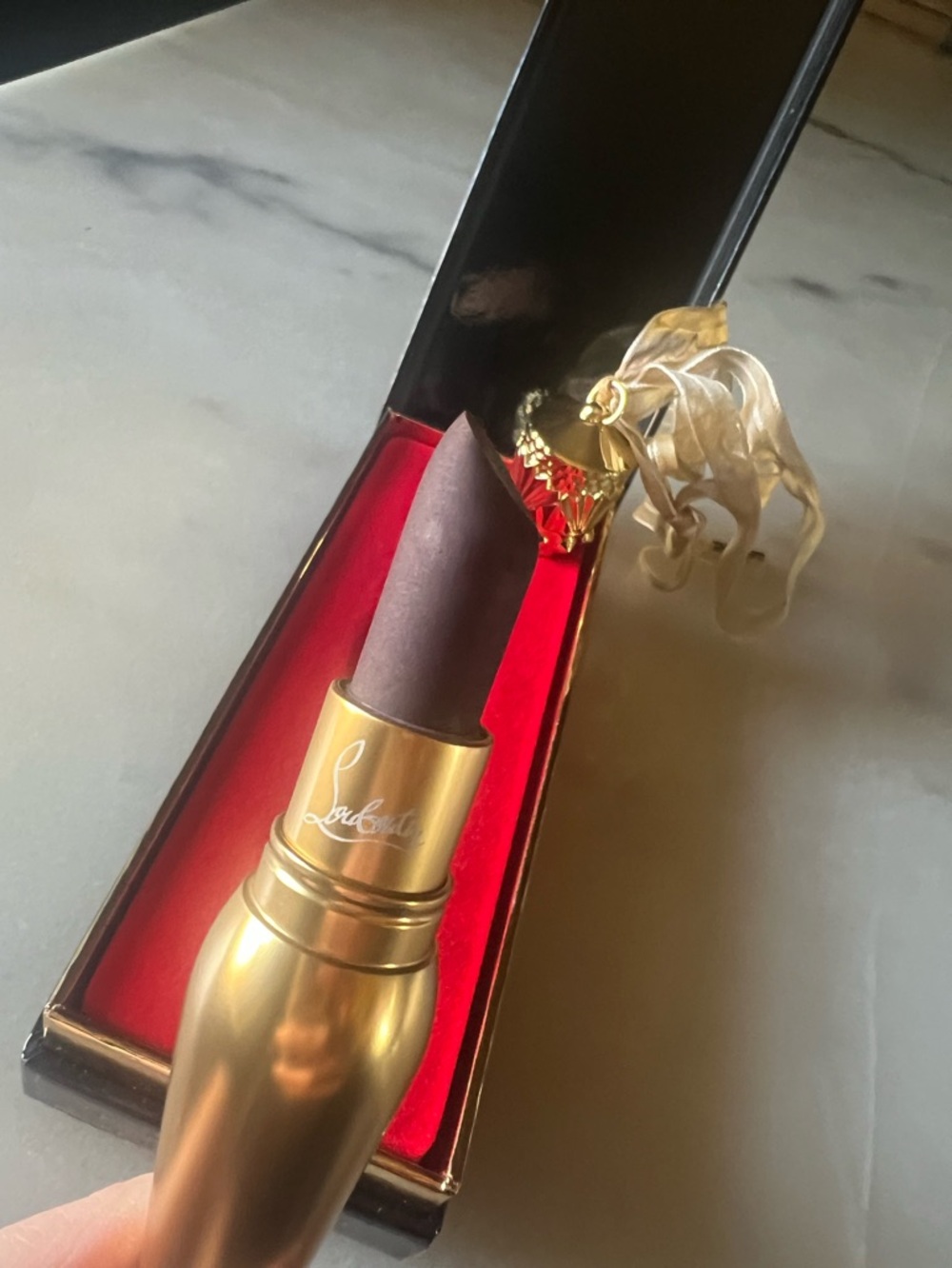 👄 Christian Louboutin Velvet Matte Lipstick in Eton Moi- Discontinued Shade!
